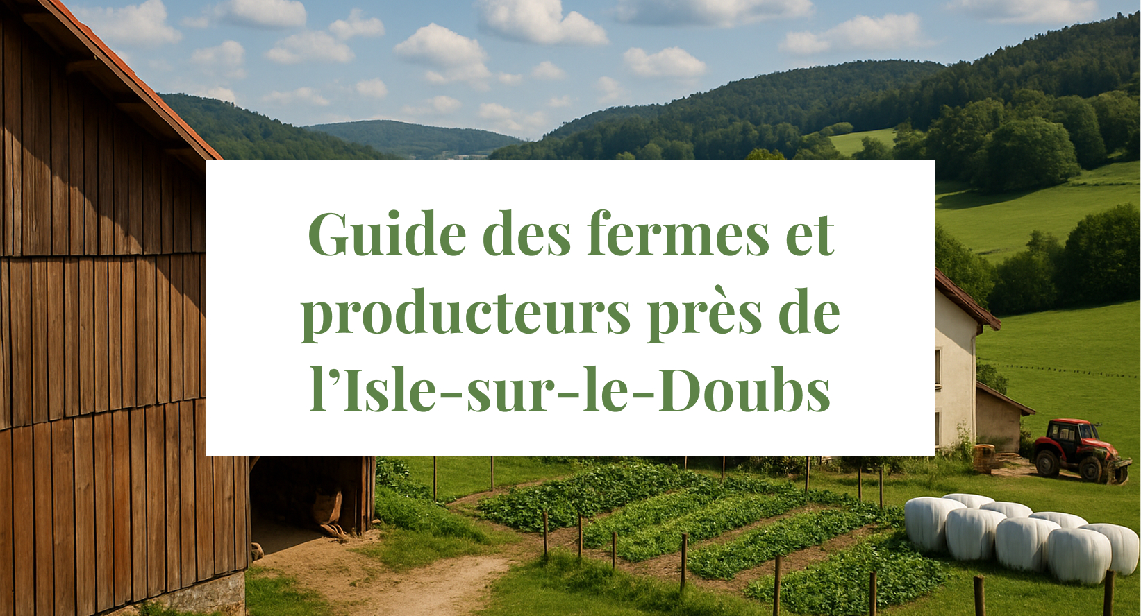 Les fermes, producteurs locaux et autres initiatives près de l’Isle-sur-le-Doubs